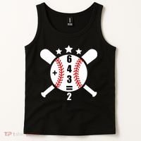 Baseball Math 6 4 3 2 Double Play Cute Softball Game Tank Top thumb 2