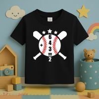 Baseball Math 6 4 3 2 Double Play Cute Softball Game Toddler T-Shirt thumb 3