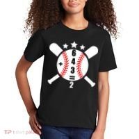 Baseball Math 6 4 3 2 Double Play Cute Softball Game Kids T-Shirt thumb 2