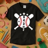 Baseball Math 6 4 3 2 Double Play Cute Softball Game Kids T-Shirt thumb 3