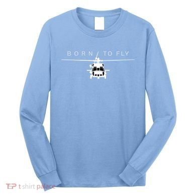 Blackhawk Military Aviation Helicopter Pilot Gift Long Sleeve Shirt