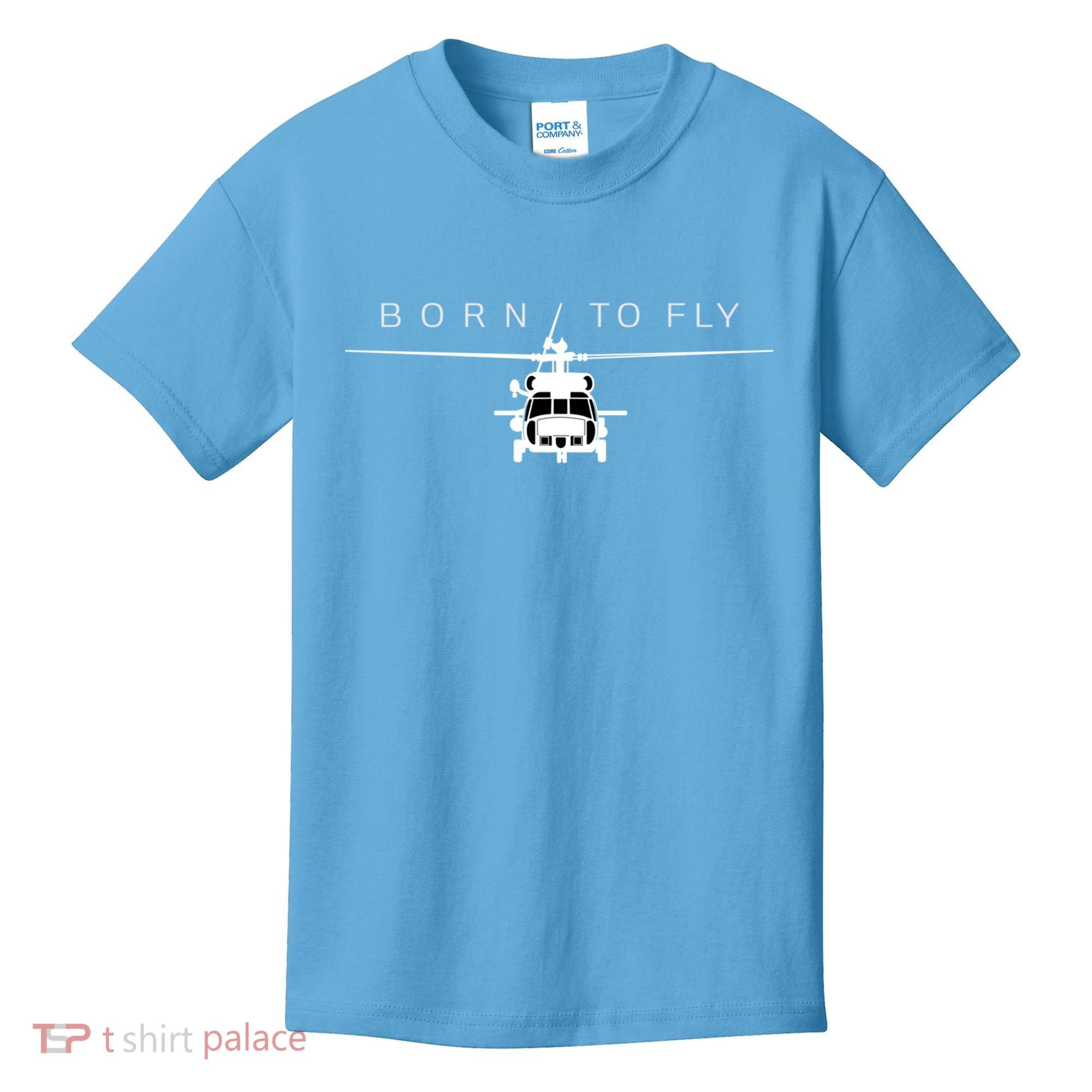 Blackhawk Military Aviation Helicopter Pilot Gift Kids T-Shirt