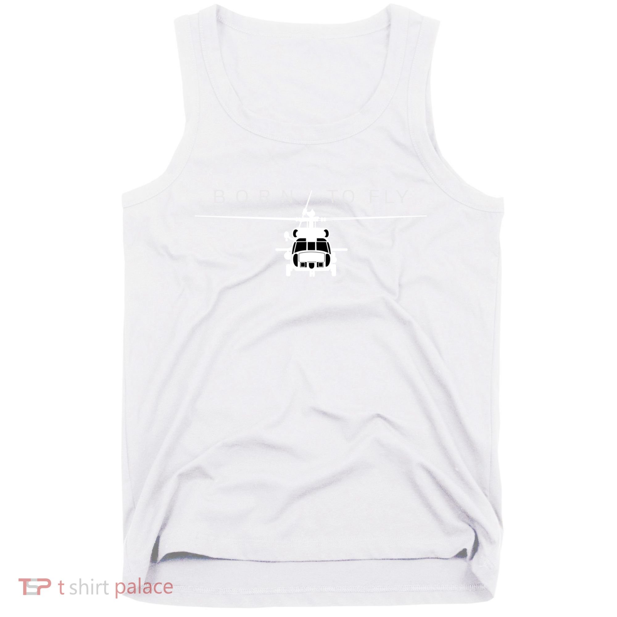 Blackhawk Military Aviation Helicopter Pilot Gift Tank Top