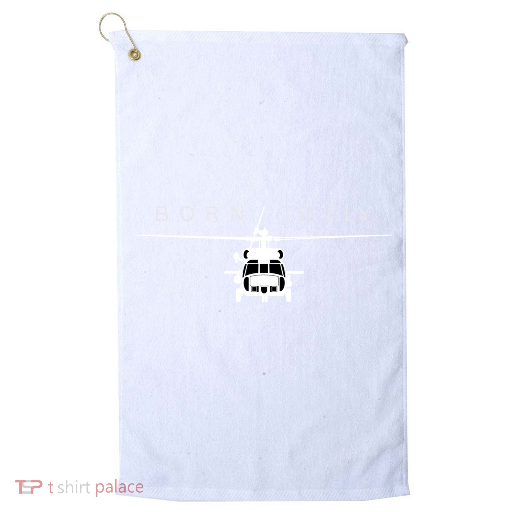 Blackhawk Military Aviation Helicopter Pilot Gift Golf Towel