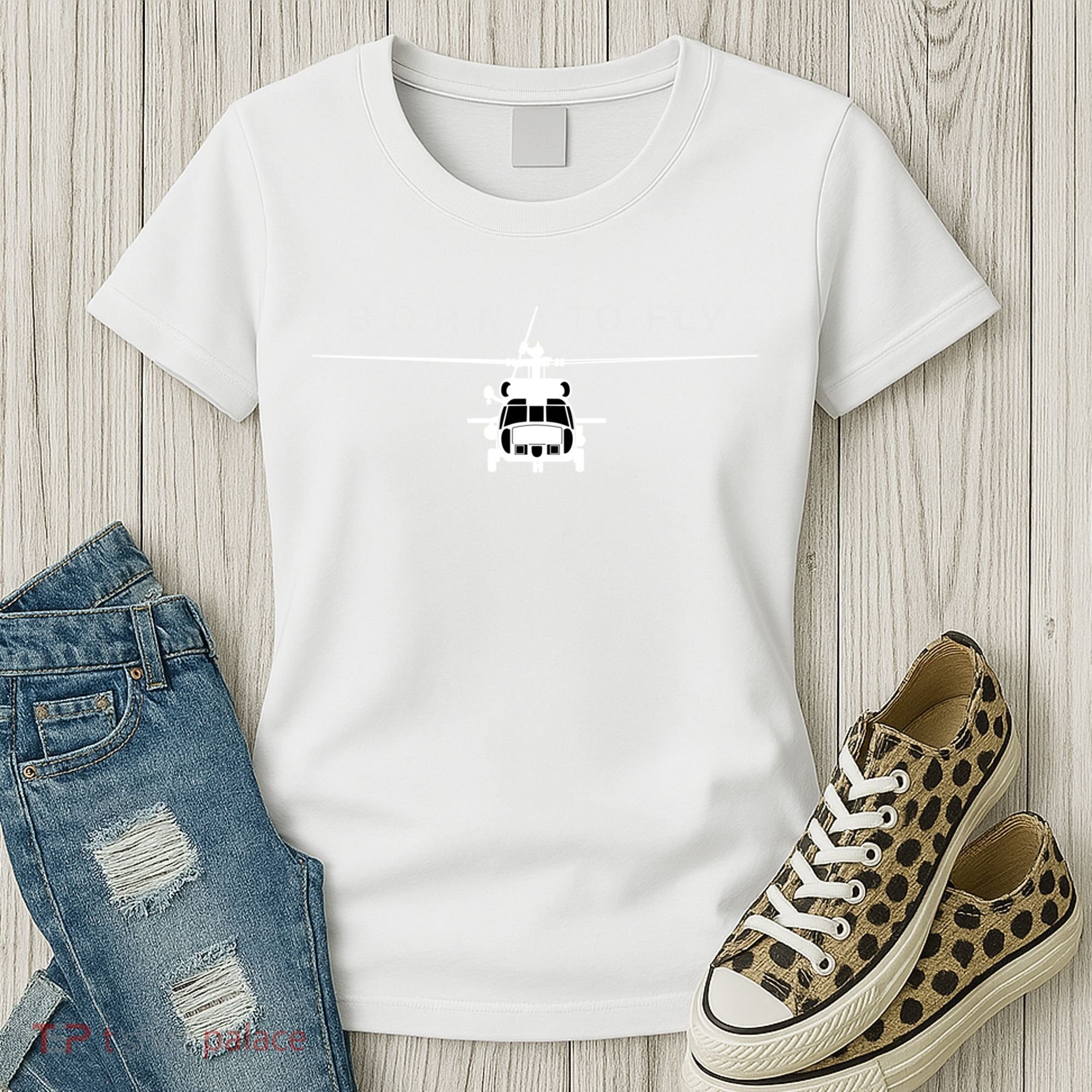 Blackhawk Military Aviation Helicopter Pilot Gift Women's T-Shirt