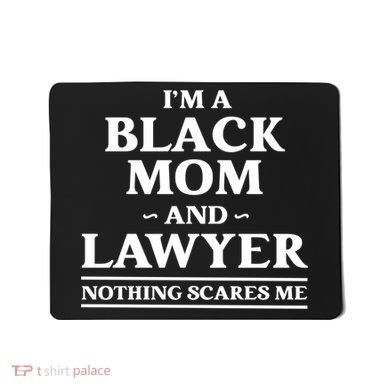 Black Mom And Lawyer African American Attorney Gift Mousepad