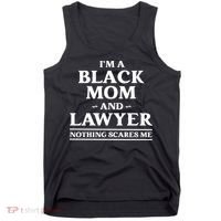 Black Mom And Lawyer African American Attorney Gift Tank Top thumb 0