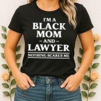 Black Mom And Lawyer African American Attorney Gift Women's T-Shirt thumb 2