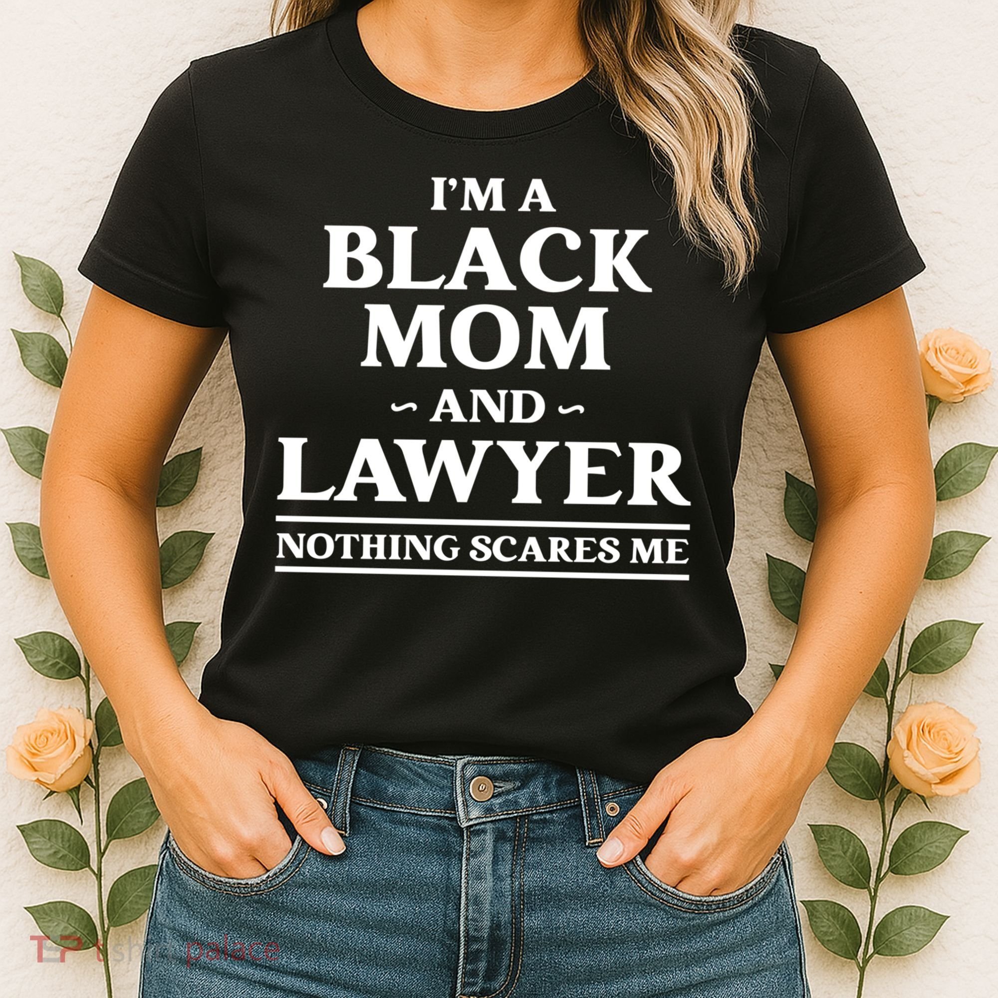 Black Mom And Lawyer African American Attorney Gift Women's T-Shirt