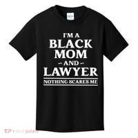 Black Mom And Lawyer African American Attorney Gift Kids T-Shirt thumb 0