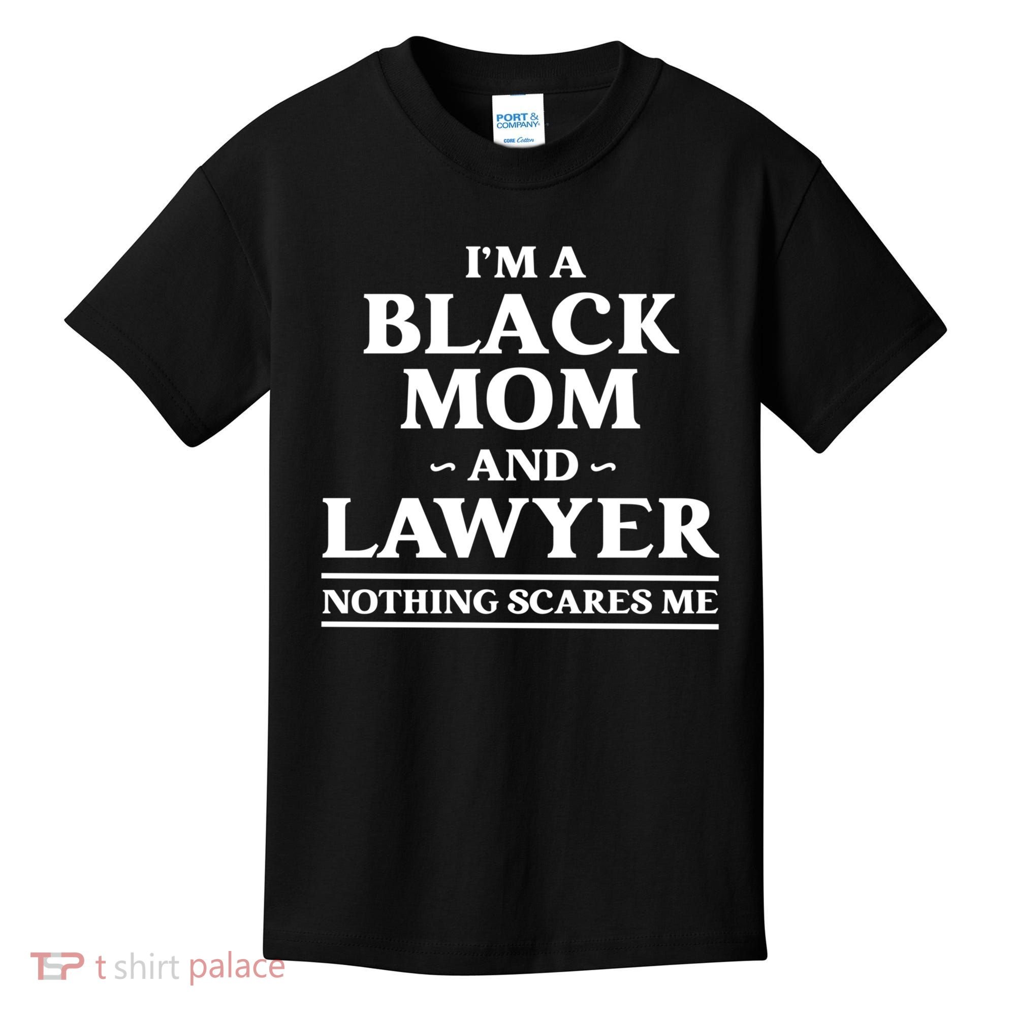 Black Mom And Lawyer African American Attorney Gift Kids T-Shirt