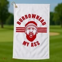 Burrowhead My Ass Funny Football Fans Golf Towel thumb 1