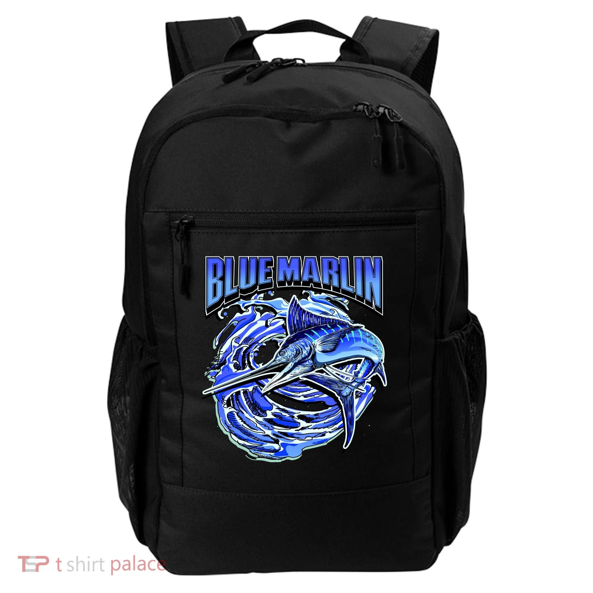 Blue Marlin Action Shot Fishing Backpack