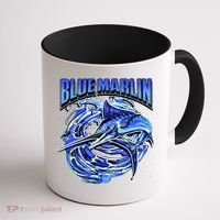 Blue Marlin Action Shot Fishing Coffee Mug thumb 1