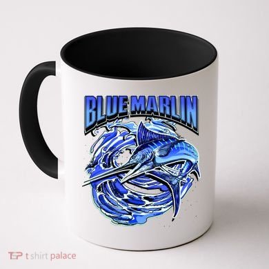 Blue Marlin Action Shot Fishing Coffee Mug