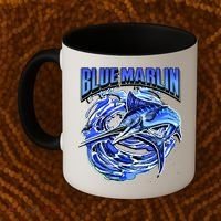Blue Marlin Action Shot Fishing Coffee Mug thumb 2