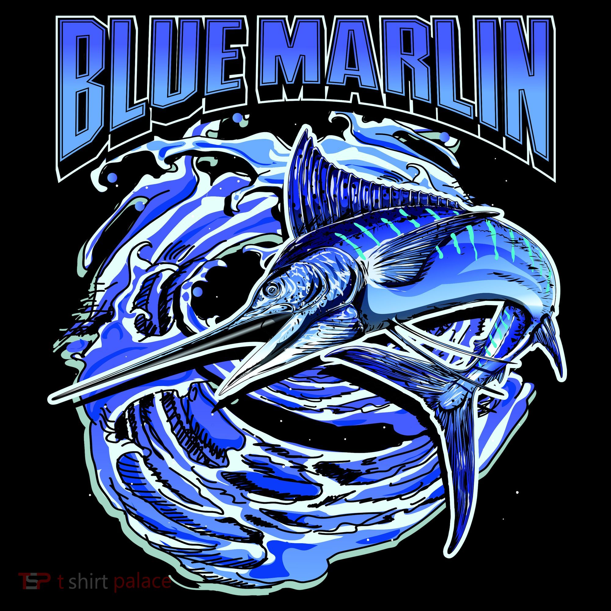 Blue Marlin Action Shot Fishing Coffee Mug