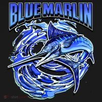 Blue Marlin Action Shot Fishing Ornament thumb 1