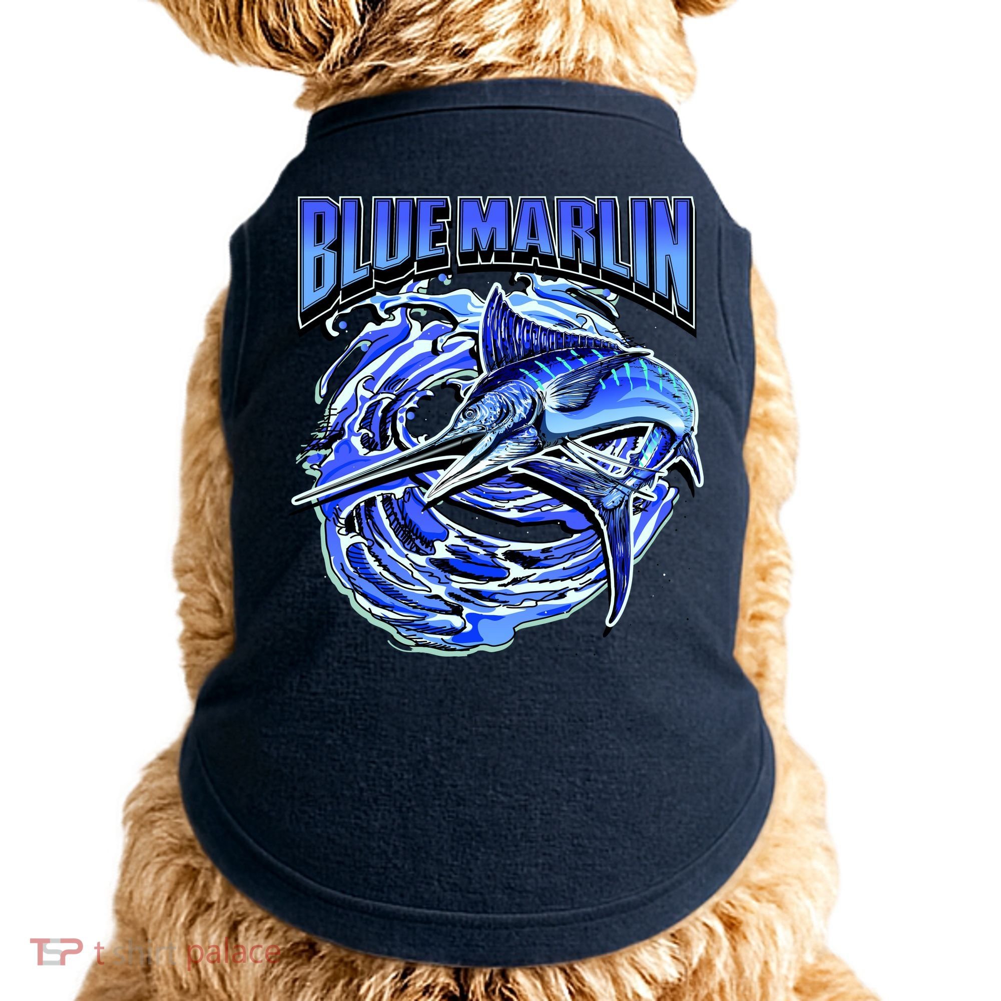Blue Marlin Action Shot Fishing Doggie Tank