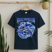 Blue Marlin Action Shot Fishing T-Shirt thumb 2