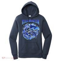 Blue Marlin Action Shot Fishing Women's Hoodie thumb 0