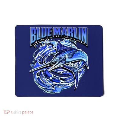 Blue Marlin Action Shot Fishing Mousepad