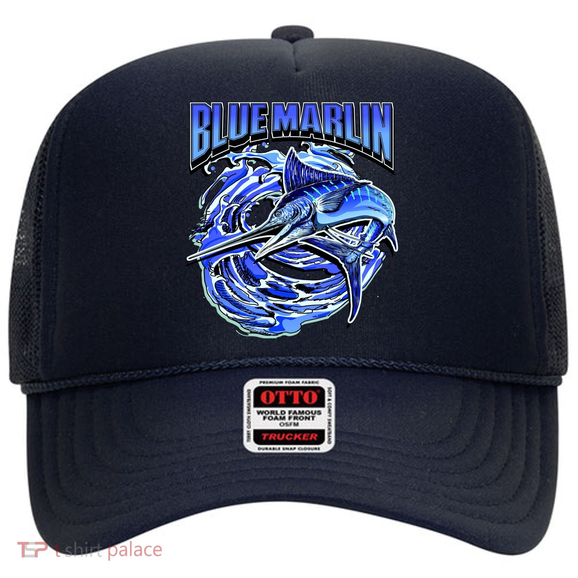 Blue Marlin Action Shot Fishing Hat