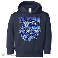 Blue Marlin Action Shot Fishing Toddler Hoodie thumb 0
