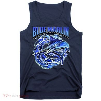 Blue Marlin Action Shot Fishing Tank Top