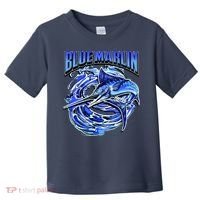 Blue Marlin Action Shot Fishing Toddler T-Shirt thumb 0