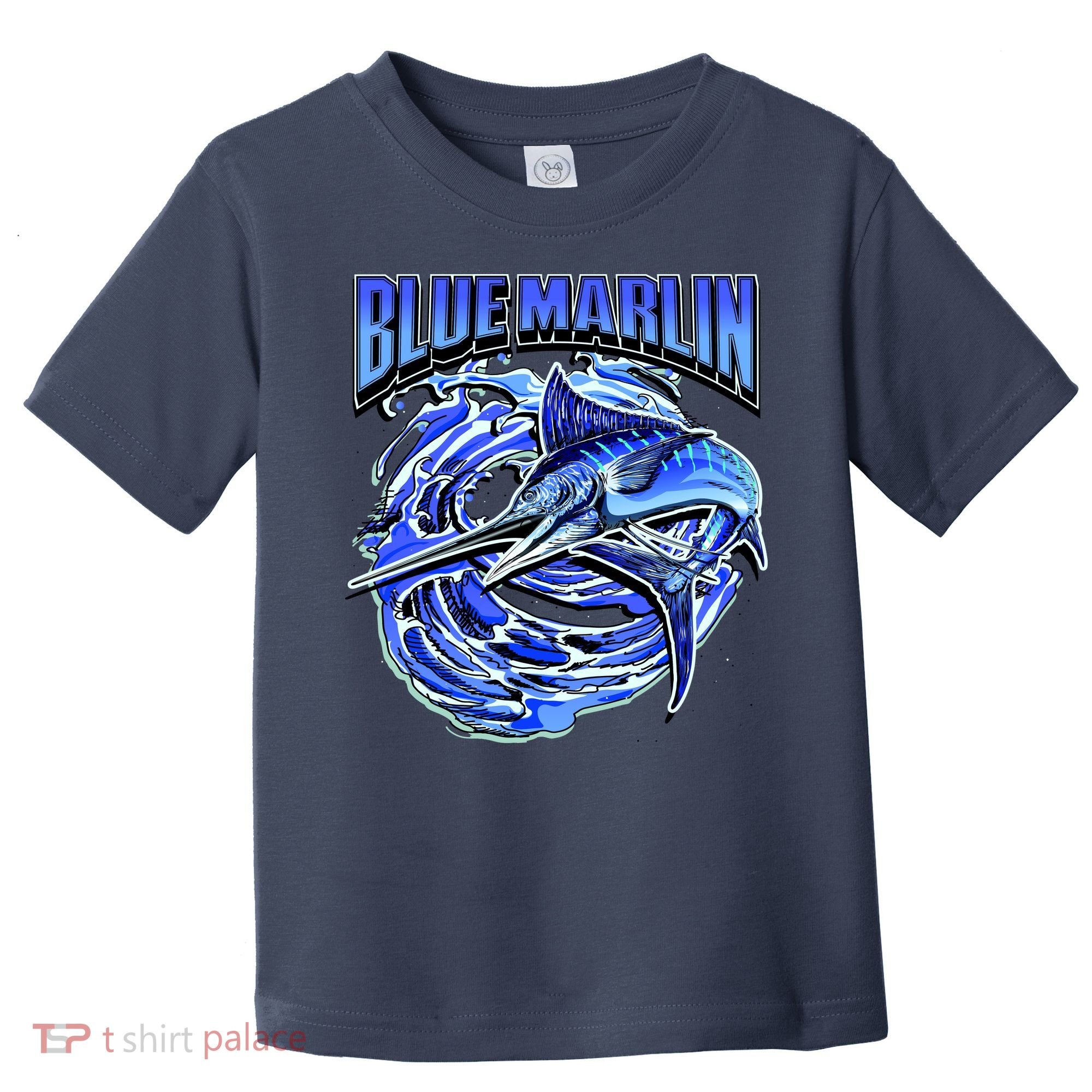 Blue Marlin Action Shot Fishing Toddler T-Shirt