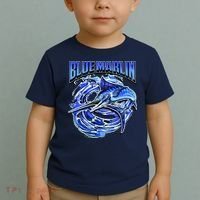 Blue Marlin Action Shot Fishing Toddler T-Shirt thumb 2