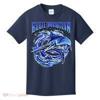 Blue Marlin Action Shot Fishing Kids T-Shirt thumb 0