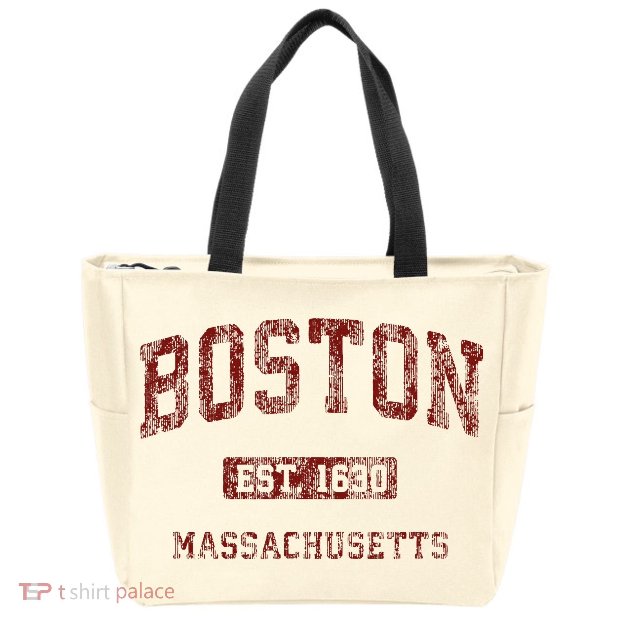 Boston Massachusetts Athletic Throwback Tote Bag