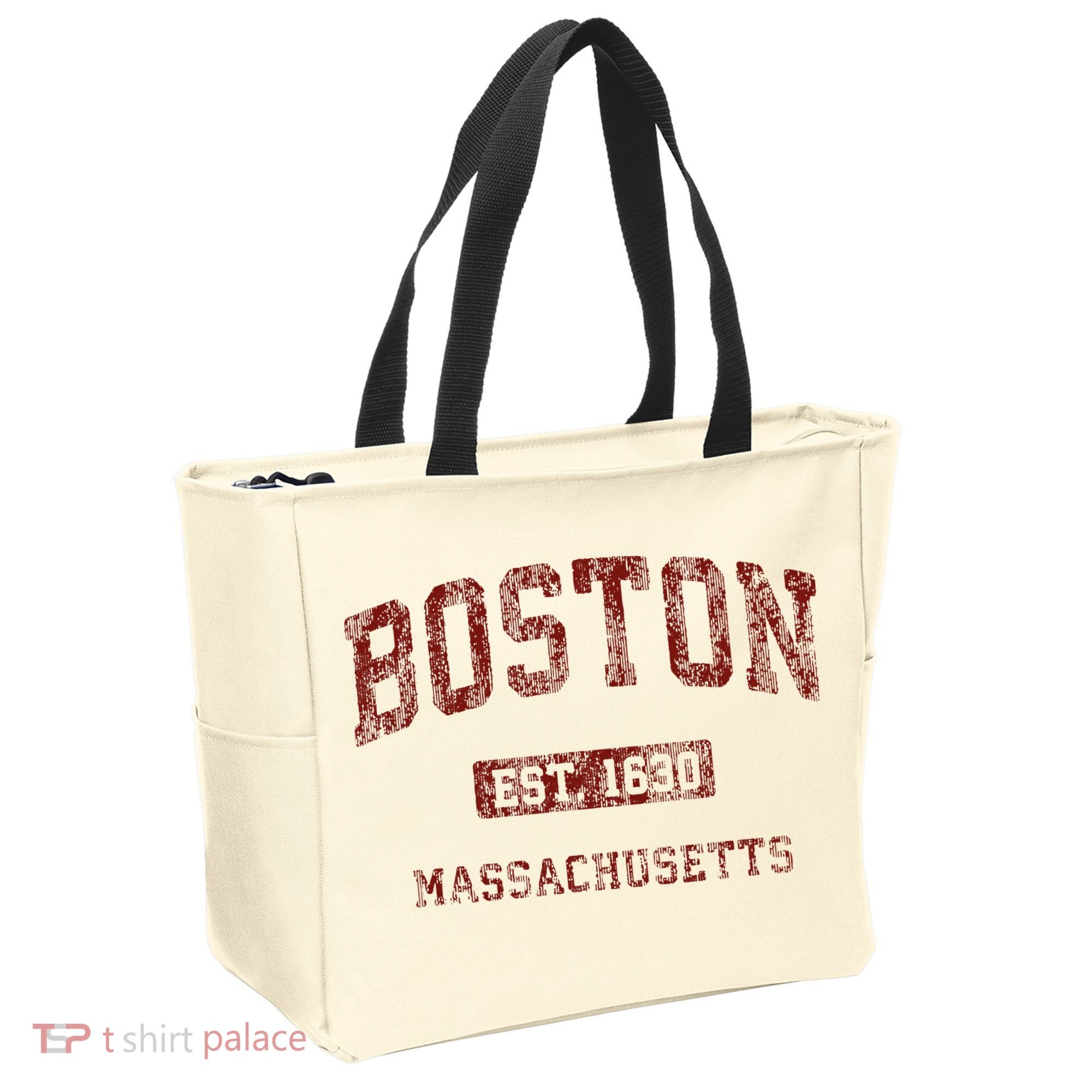 Boston Massachusetts Athletic Throwback Tote Bag