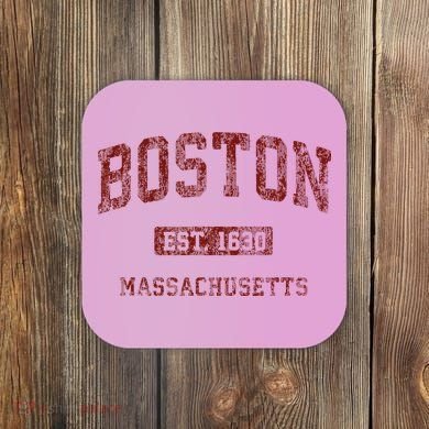 Boston Massachusetts Athletic Throwback Coaster