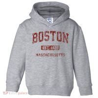Boston Massachusetts Athletic Throwback Toddler Hoodie thumb 0