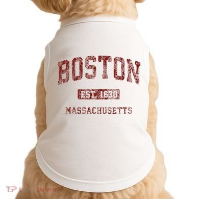 Boston Massachusetts Athletic Throwback Doggie Tank