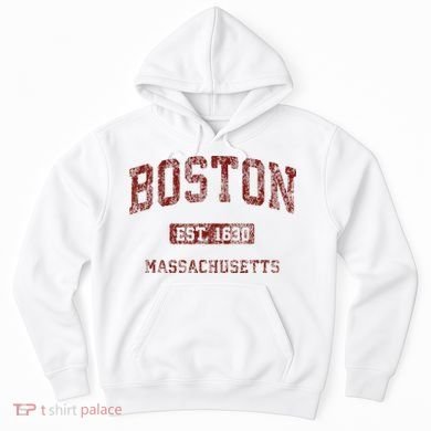 Boston Massachusetts Athletic Throwback Hoodie