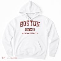 Boston Massachusetts Athletic Throwback Hoodie thumb 0