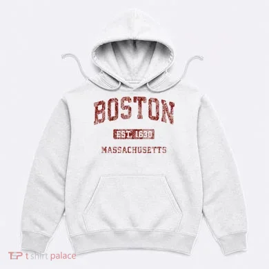 Boston Massachusetts Athletic Throwback Hoodie
