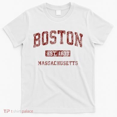 Boston Massachusetts Athletic Throwback T-Shirt
