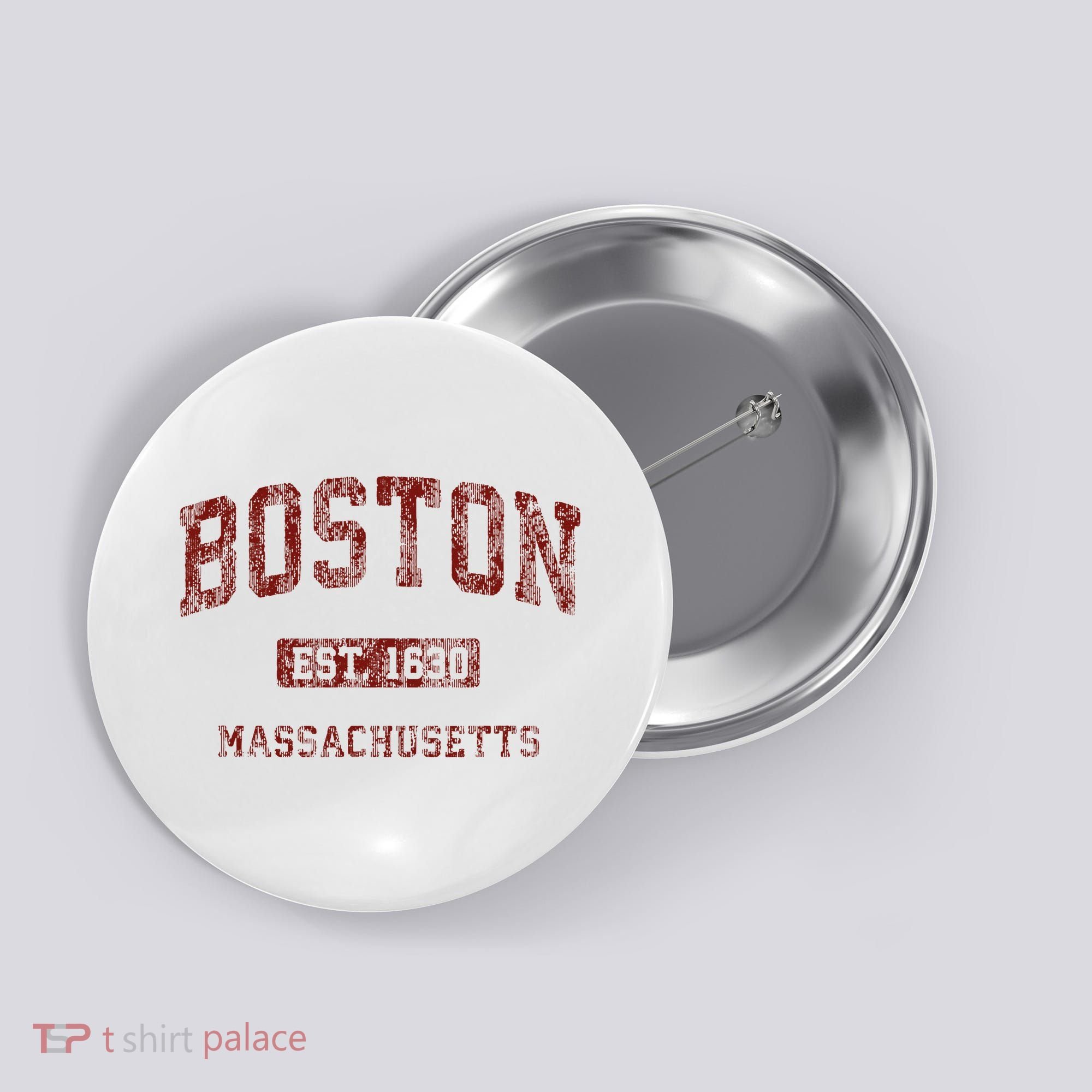 Boston Massachusetts Athletic Throwback Button