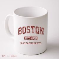Boston Massachusetts Athletic Throwback Coffee Mug thumb 0