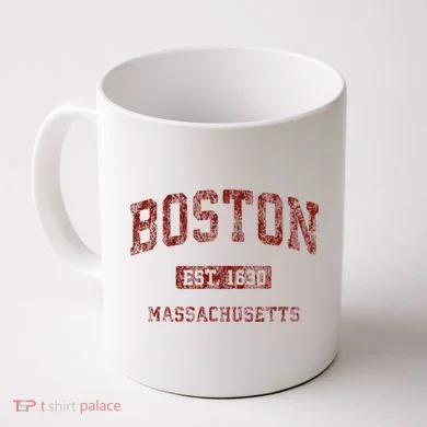 Boston Massachusetts Athletic Throwback Coffee Mug
