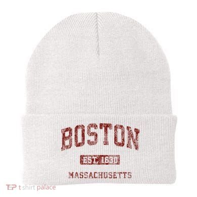 Boston Massachusetts Athletic Throwback Beanie