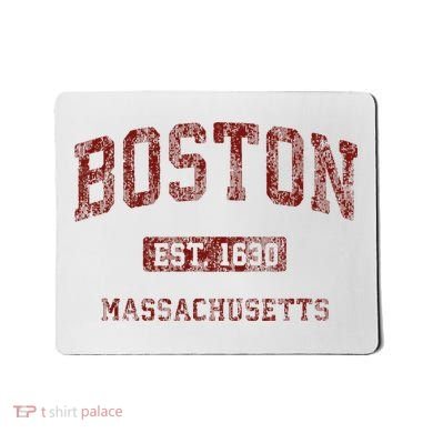 Boston Massachusetts Athletic Throwback Mousepad