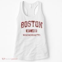 Boston Massachusetts Athletic Throwback Women's Tank Top thumb 0