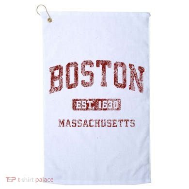 Boston Massachusetts Athletic Throwback Golf Towel