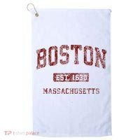 Boston Massachusetts Athletic Throwback Golf Towel thumb 0
